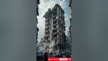 Shocking Building Collapse Caught on Camera | Real Footage | Terrifying Moment in Seconds!"