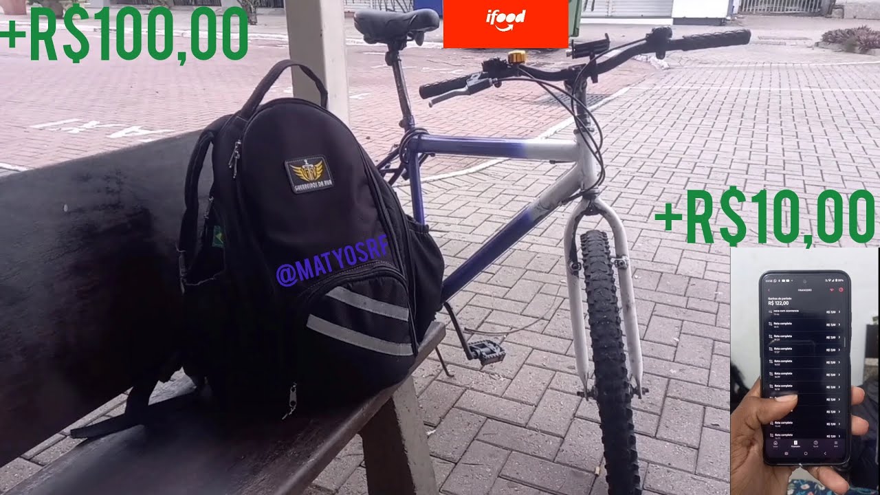 FIZ 9H30M DE ENTREGAS DE BIKE NO IFOOD - (valeu a pena?)  |  BIKE VLOG 