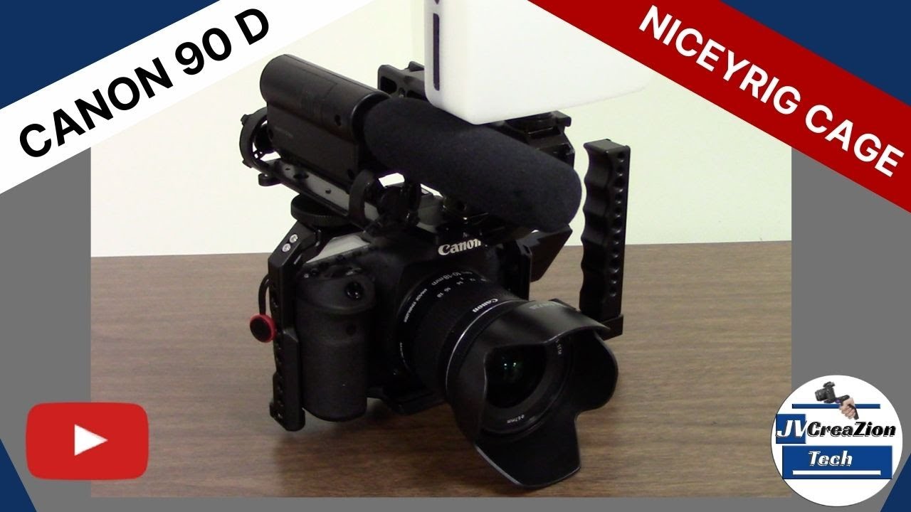 Niceyrig Camera cage review for canon 90D 80D or 70D with UURig R008