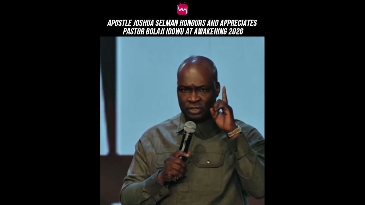 ⁣Apostle Joshua Selman Honours Pastor Bolaji Idowu At Awakening 2026