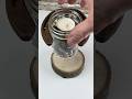 Tea light magic Wood cookie Mounted rebar horseshoe mason jar holder#shorts #shortvideo #diy