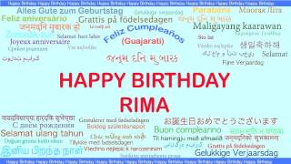 Rima   Languages Idiomas - Happy Birthday