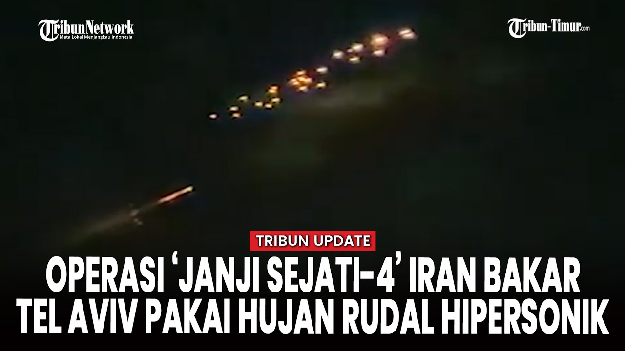 Mencekam! Iran Hujani Israel dengan Rudal Hipersonik Berhulu Ledak Cluster