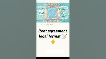 Format hukum perjanjian sewa / format perjanjian sewa dalam bahasa Inggris / #rent #shorts