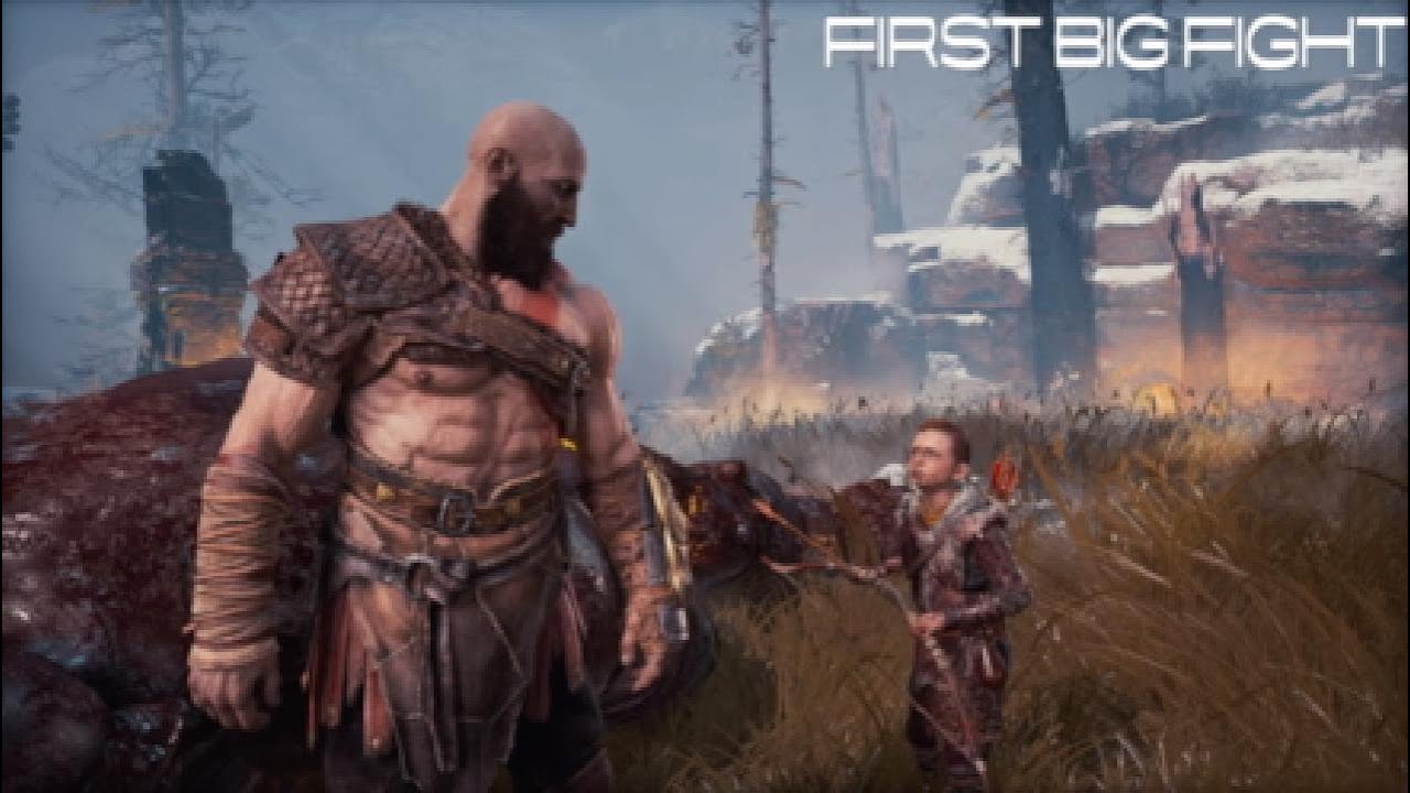 God of war PS4 game first big kill