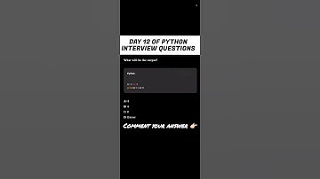 Day 12 | Python Interview prep | Tricky question #shorts #shortvideo #ytshorts #effectking #trending