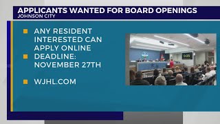 Johnson City Board of Commissioners seeking applications for volunteer boards, committees