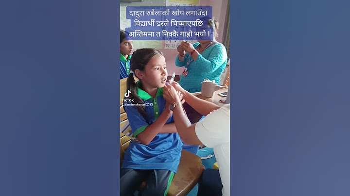 Student screaming and crying while getting vaccinated!