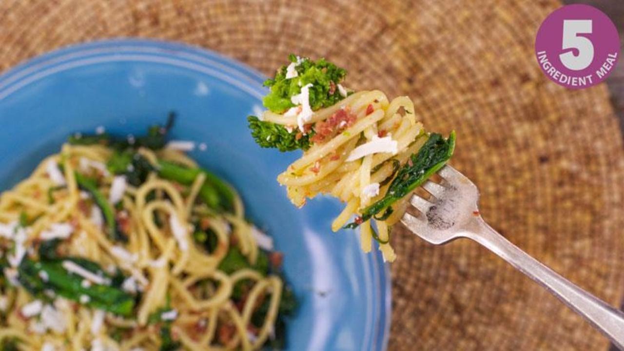 Spaghetti with Broccoli Rabe and Salami | Rachael Ray Show