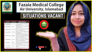 Assistant Professor - Fazaia Medical College Air University Islamabad Jobs @NaukriDhundo