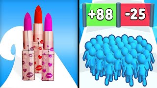 Lipstick Run vs Count Masters: Crowd Runner 3D Gameplay screenshot 4