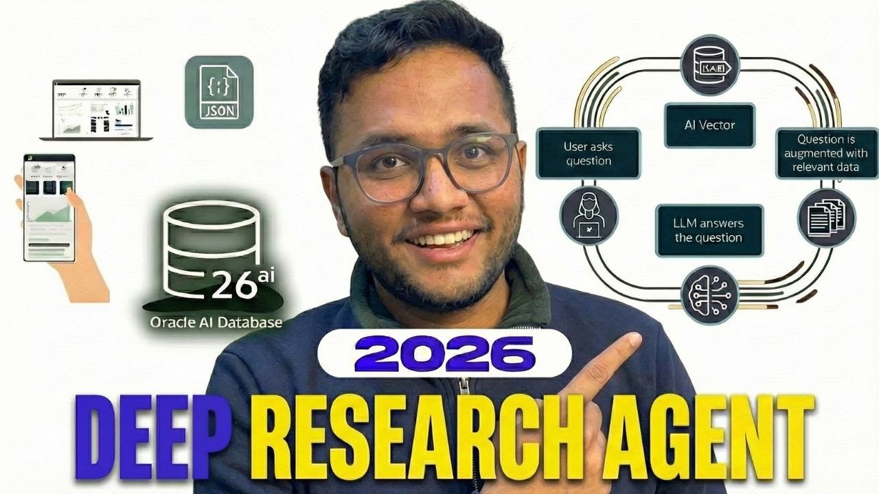 I built this Deep Research Agent in 15 minutes in 2026 - YouTube