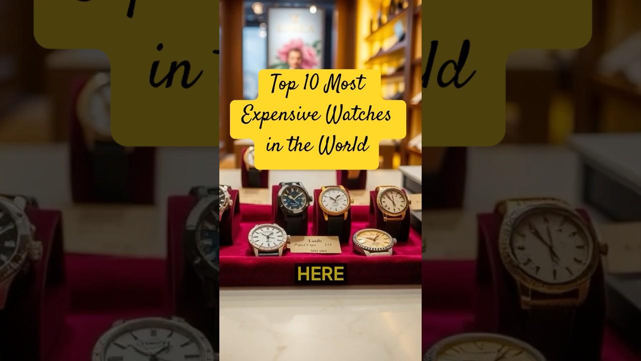 Top 10 Most Expensive Watches in the World! 