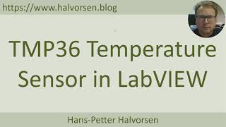 TMP36 Temperature Sensor in LabVIEW
