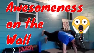 Home exercise routine pt. 5 - Wall walking