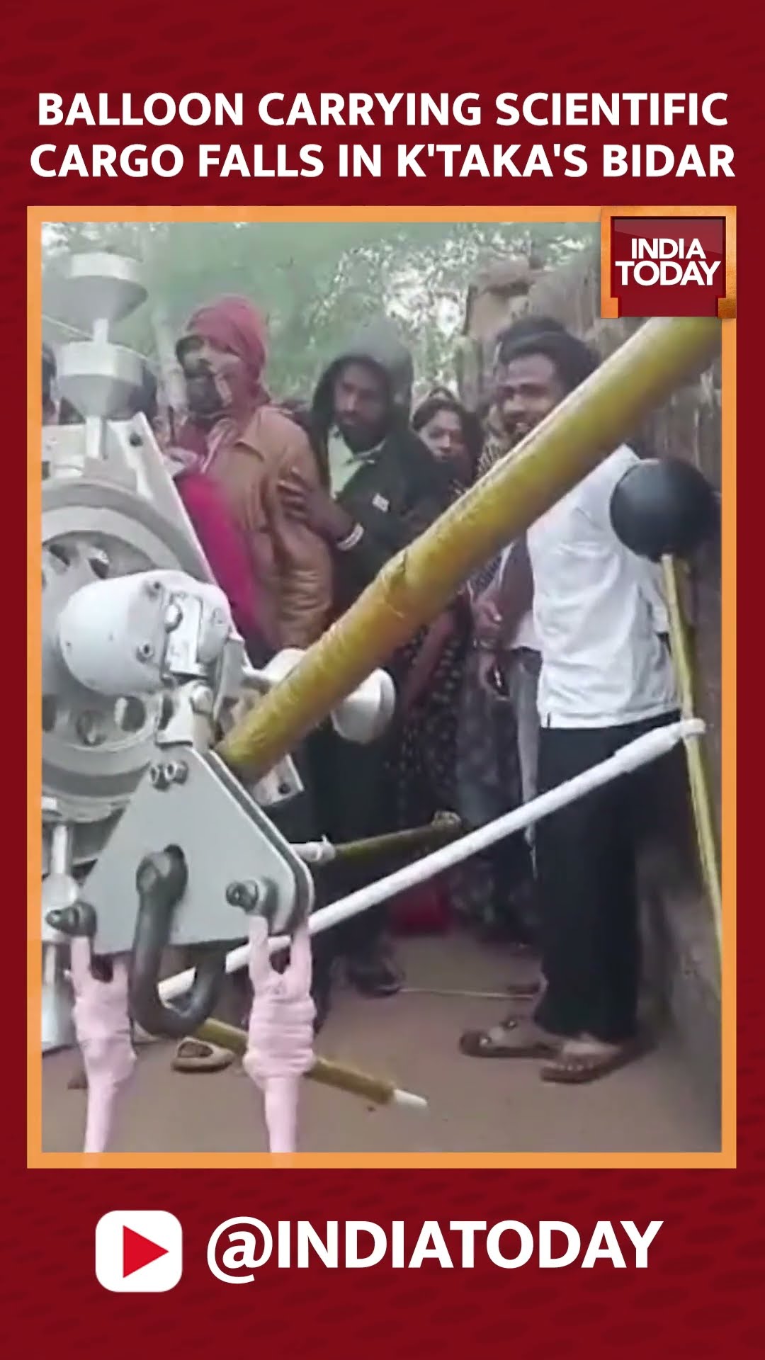 Scientific Payload Attached To Balloon Lands In Karnataka's Bidar, Creating Panic Among People
