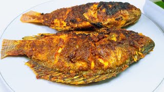 Punya Ikan Mujair Enak Banget di Bakar Pake Teflon || Masakan Sederhana Sehari hari