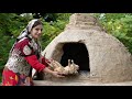 Whole Chickens Stuffed with Pilaf and Cooked in the Mud Oven ♧ Rural Recipes