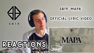 SB19 'MAPA' | OFFICIAL LYRIC VIDEO // Reaction