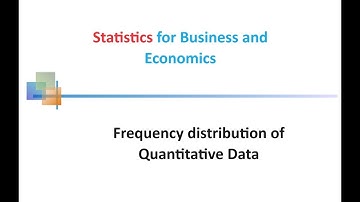 frequency distribution for quantitative data using minitab