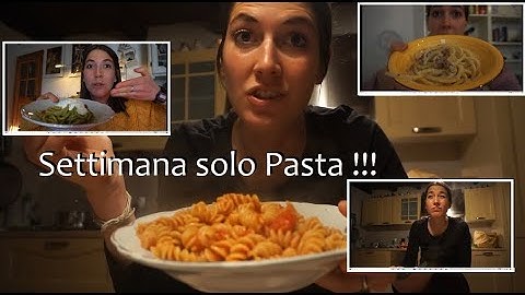 Settimana solo pasta!