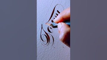 Handlettering name writing ✍️ Cursive  ✒️#handwriting #trending #calligraphystyles #shorts #art