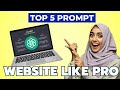 How to Use ChatGPT to Build Websites Like a Pro in 2025 (Top 5 Prompts) | AI Web Developer