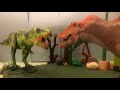 T-Rex vs Spinosaurus - Jurassic Park 3 my sculptures and Lego