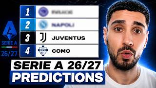 MY 2026/27 SERIE A FULL PREDICTIONS! 🚨