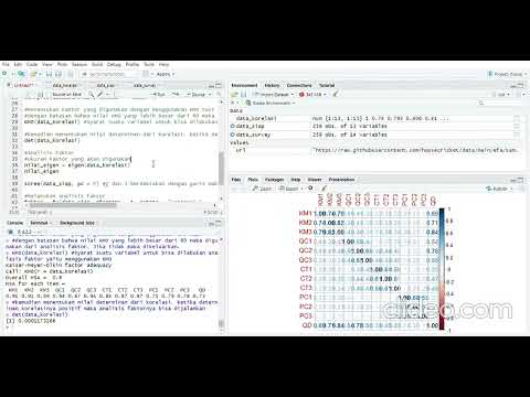 Exploratory Factor Analysis (EFA) Menggunakan RStudio