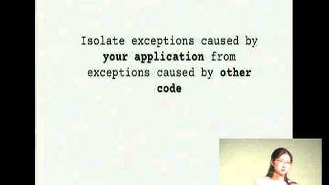 How to Except When You