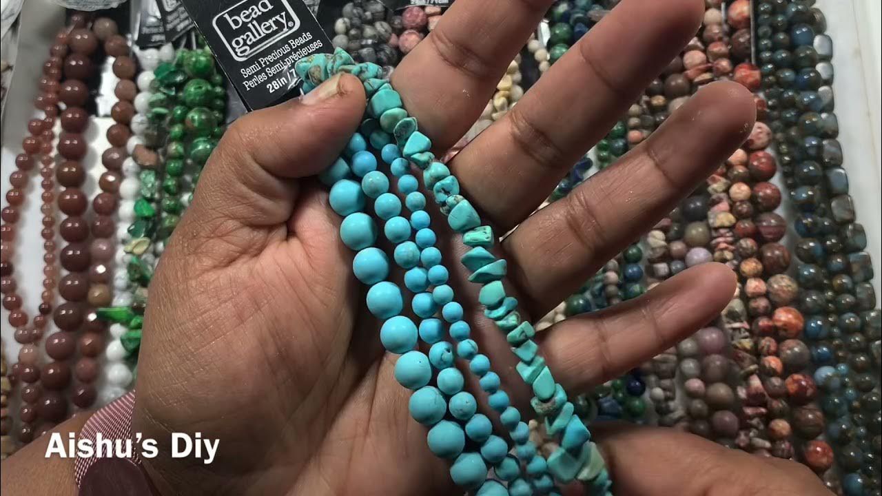 A michaels bead haul Tons of gemstone 💎 bead strands YouTube