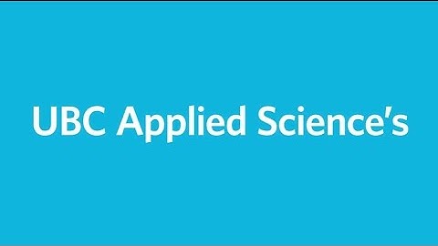 UBC Applied Science - support UBC - Thank You