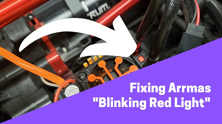 How to fix the blinking red light/bad controller connection on Arrma RC