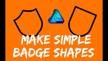 Logo badges out of simple shapes | Affinity Designer Tutorial