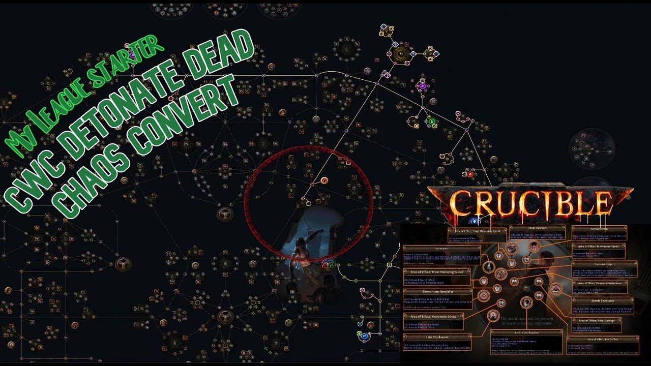 My PoE 3.21 Crucible League Starter CwC Detonate Dead Saboteur FAIL ...