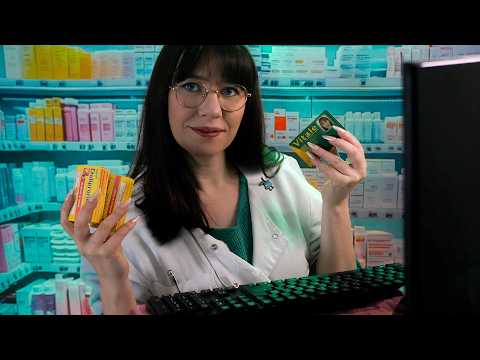ASMR Pharmacie • Écriture sur les boîtes, sons de clavier et mise en sac 💊