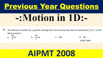 The distance travelled by a particle starting from rest and moving with an acceleration 4/3 ms–2,