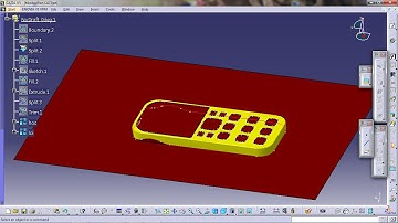 Làm khuôn điện thoại trong catia Phần 2 - Tạo mặt phân khuôn(Moldedpart)