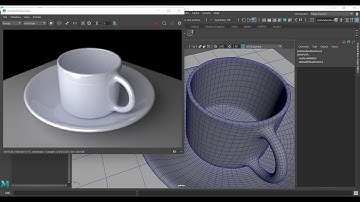 Tea cup Modeling Using Revolve Combine Bridge - Autodesk Maya