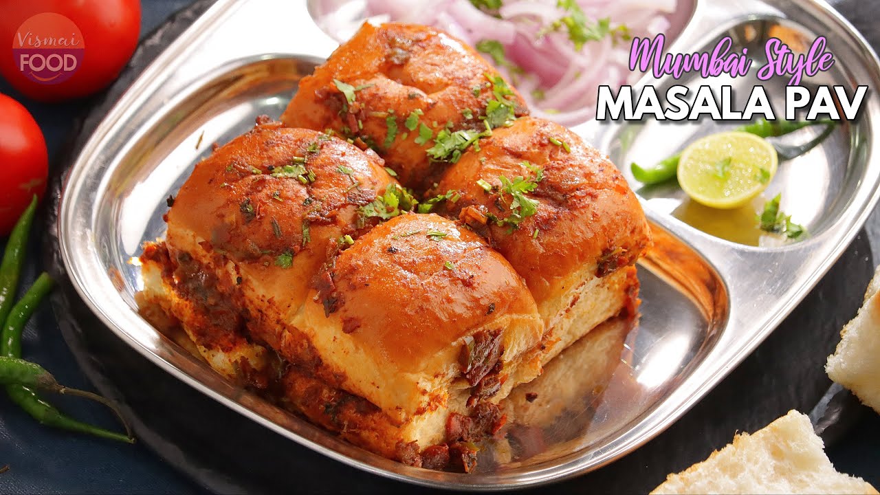 పావ్ భాజీ కంటే ఈసీగా తయారయ్యే ఈ మసాలా పావ్ | Mumbai Street food recipe masala pav @Vismai Food