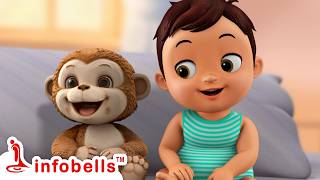 Aakesi Pappesi - Cute Baby & Viral Monkey Video Telugu Rhymes For Kids Infobells