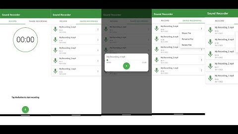 How to create Sound Or Voice Recorder App in Android Studio - Part 6