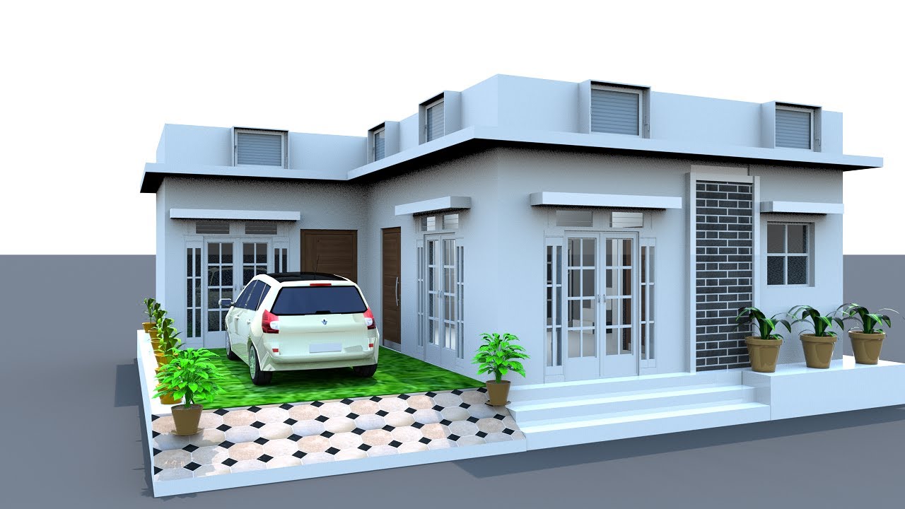32 x 30 Home Design with 3d Model,32 x 30 House Plan With Front ...