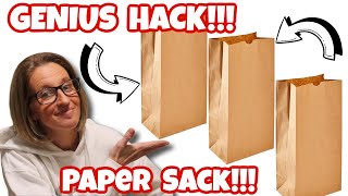 You won't BELIEVE what I do with a PAPER SACK! GENIUS HACK