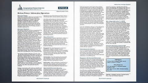 Defense Primer: Information Operations