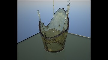 Realflow 10 Creating water drop using crown daemon (maxwell render)