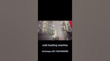 Cold heading machine is an equipment for producing pull aluminium rivet and semi-hollow iron rivet.