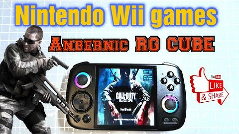 Anbernic Rg Cube testing Nintendo WII games I Awesome Retro handheld