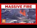5 displaced after large fire engulfs Maryvale home